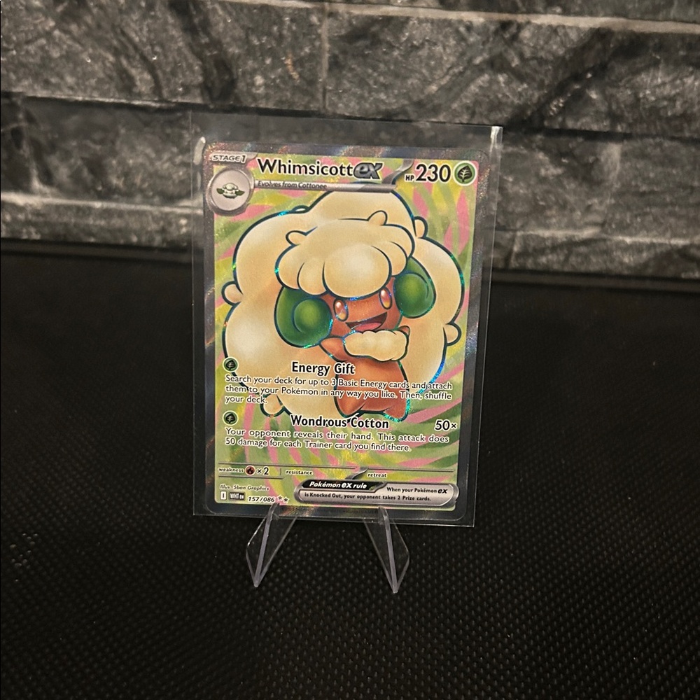 Pokemon‎ Whimsicott EX Full Art  Card 157/086 from White Flare set M/NM